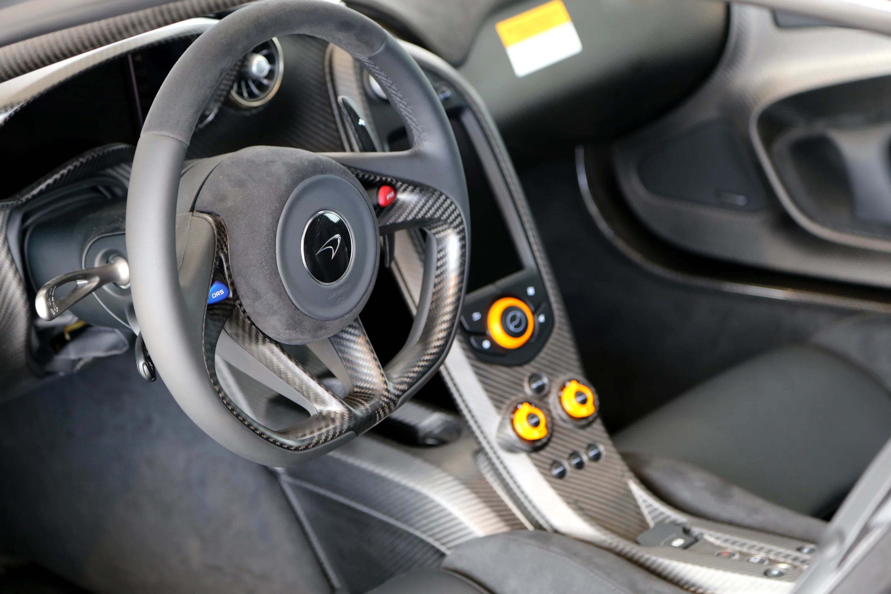 Carbon fiber and more carbon fiber is the order of the day inside the P1's cockpit (Photo: Angus MacKenzie/Gizmag.com)