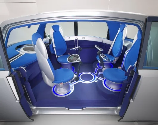 The interior of Toyota's POD concept car