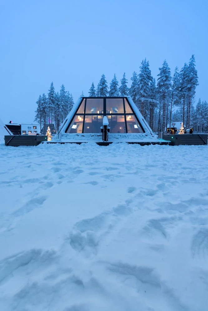 The apartments represent a glass igloo-type accommodation with more space and luxury feel