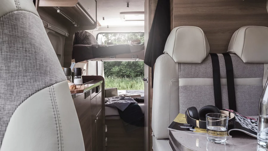 A look toward the bunk beds of the Carada Vlow V 601