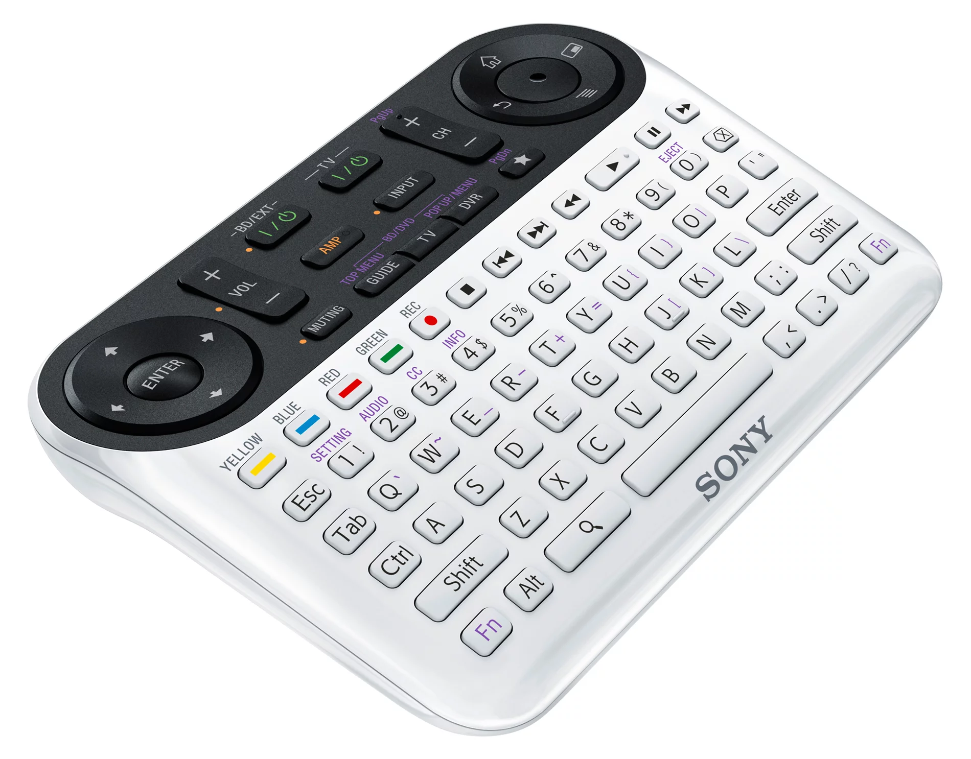 The remote control for Sony Internet TV