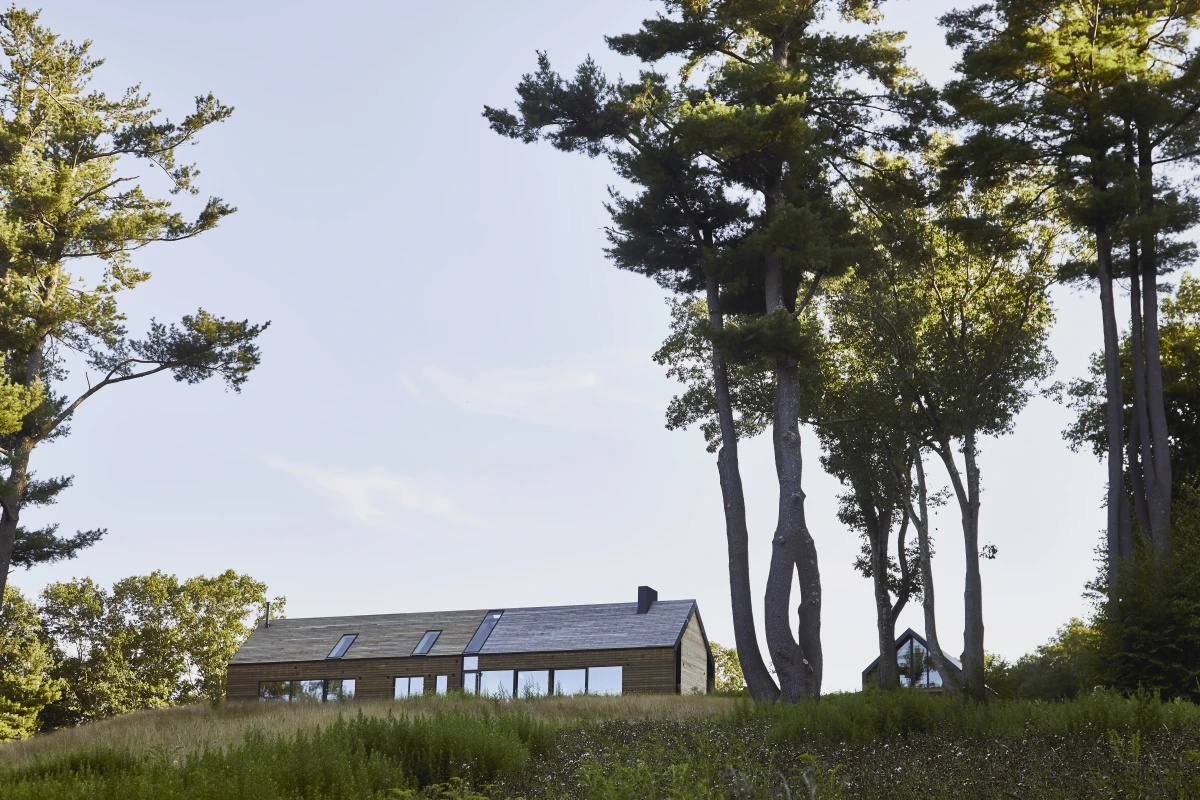 The 5,000 sq ft (465 sq m) Mountain House is spread across three levels