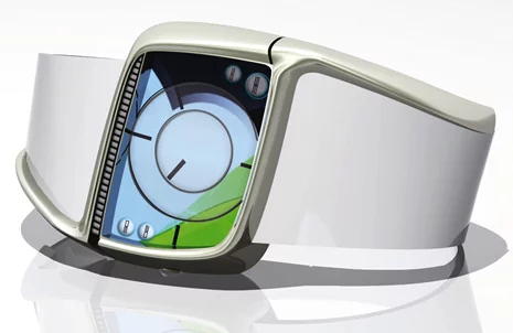 The StressWatch gives a visual representation of the wearer's stress levels through a combination of heart rate and body temperature measurements