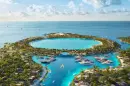 Laheq is a luxurious island resort that will be centered around a large ring-shaped structure hosting hotels and homes