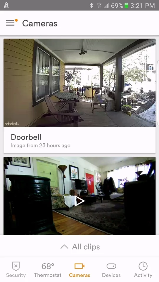 The app to control the Vivint home security system is robust and fast to respond