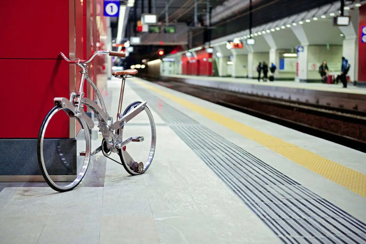 The Sada Bike folds down small, but has full-size wheels