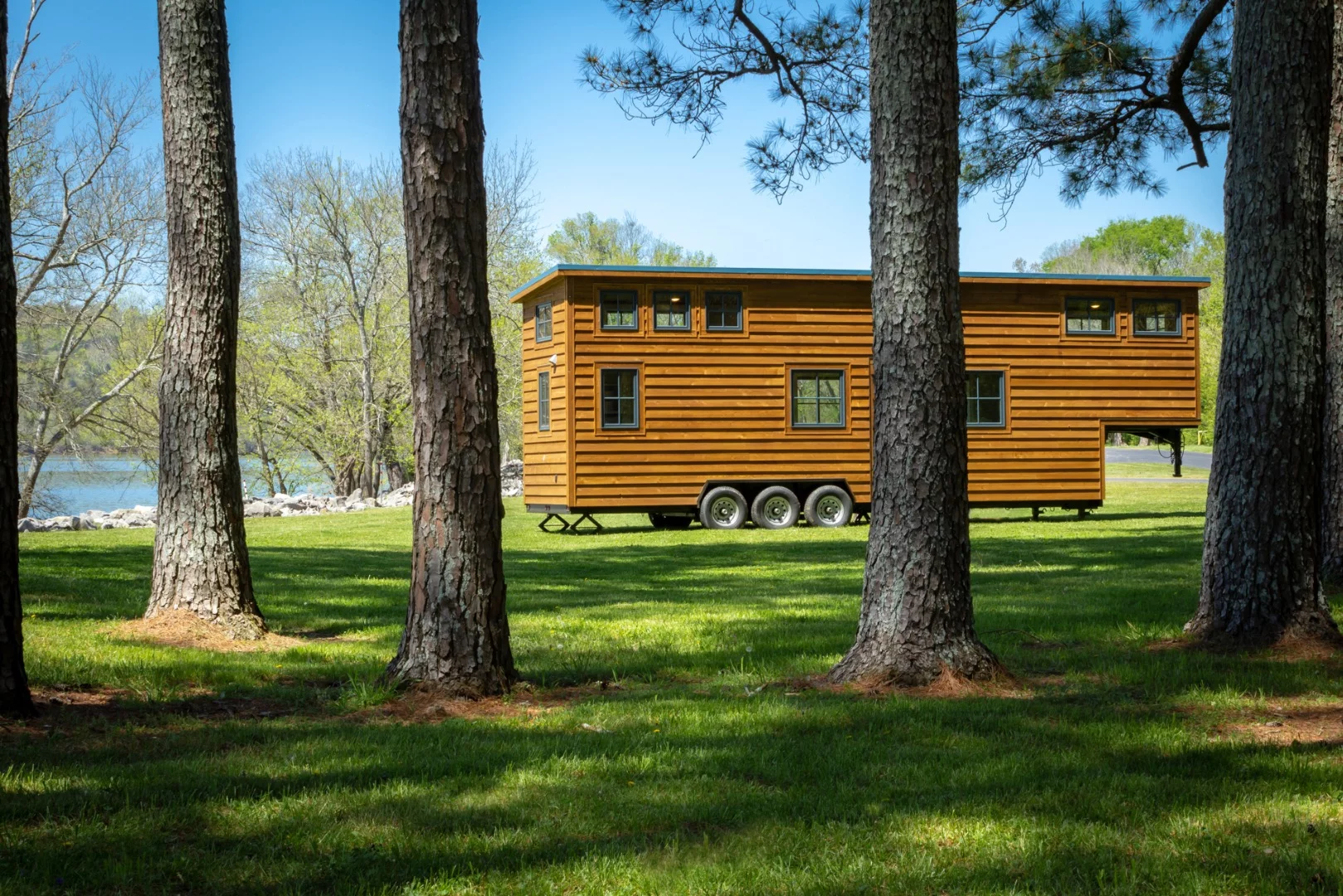 As its name suggests, the Cedar House features cedar siding