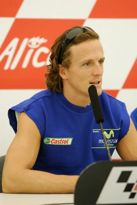 He looks good, his eyes show a brave and true heart and he can ride past Rossi on a good day - he also vowed he would win a race prior to the end of this year after Sunday's race. Let's hope so, cos the last lap will be a ripper.