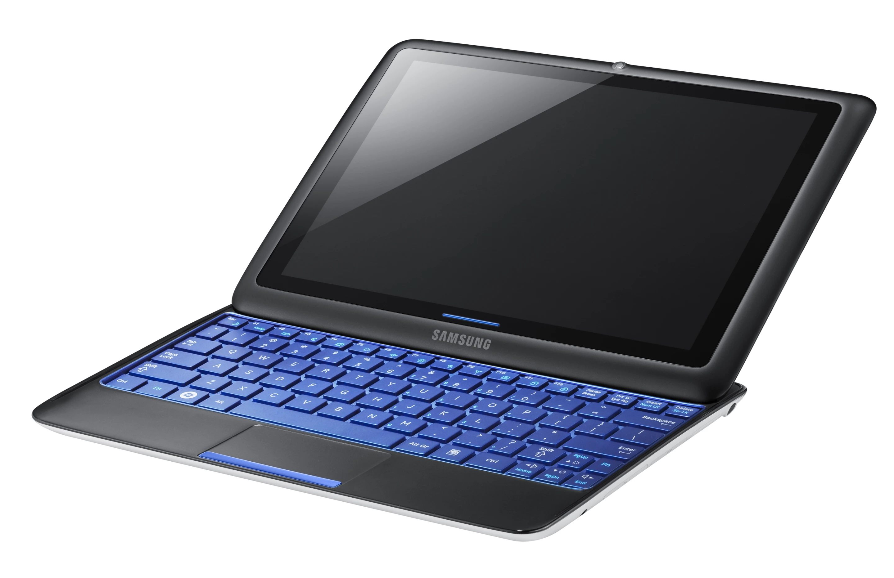 Samsung offers the touchscreen delights of tablet computing and the full keyboard tactile usefulness of a notebook in one device