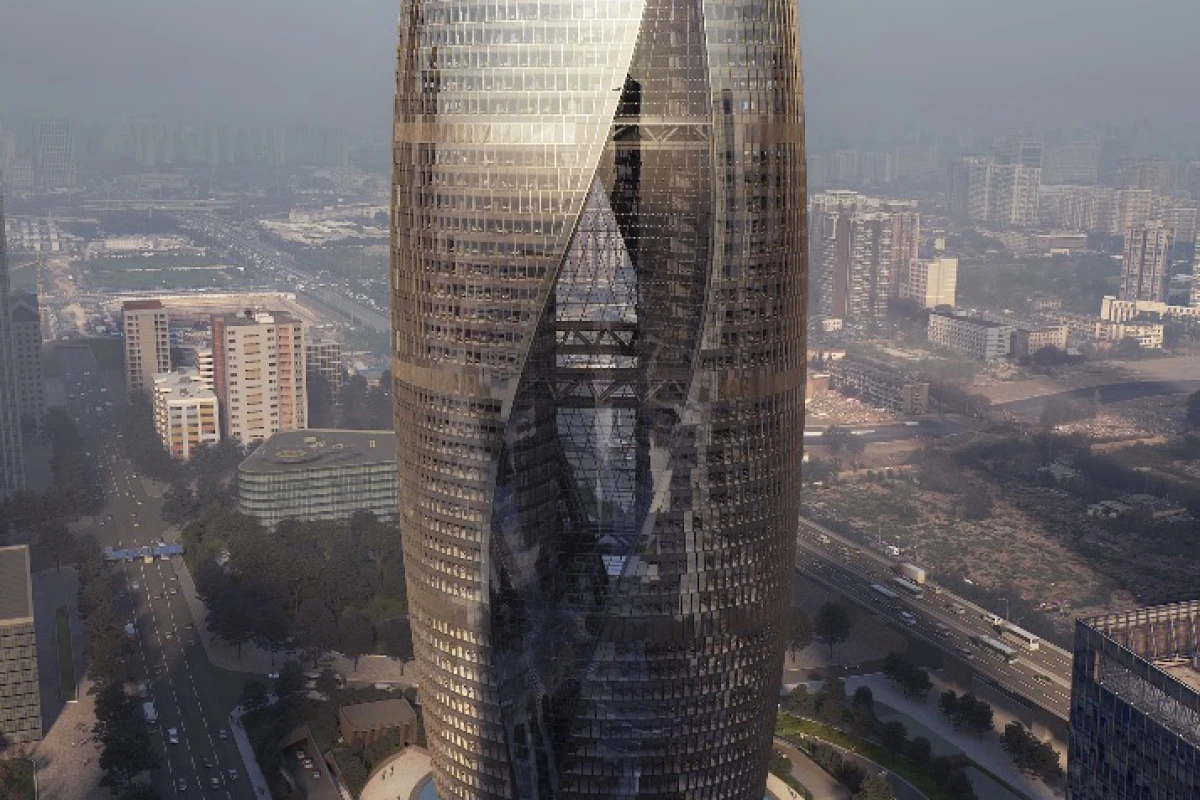 The Leeza Soho is expected to reach its full height in September this year, while the tower's completion is planned for late 2018