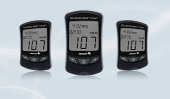 The Glucocard Vital test meters will hold data for 250 tests