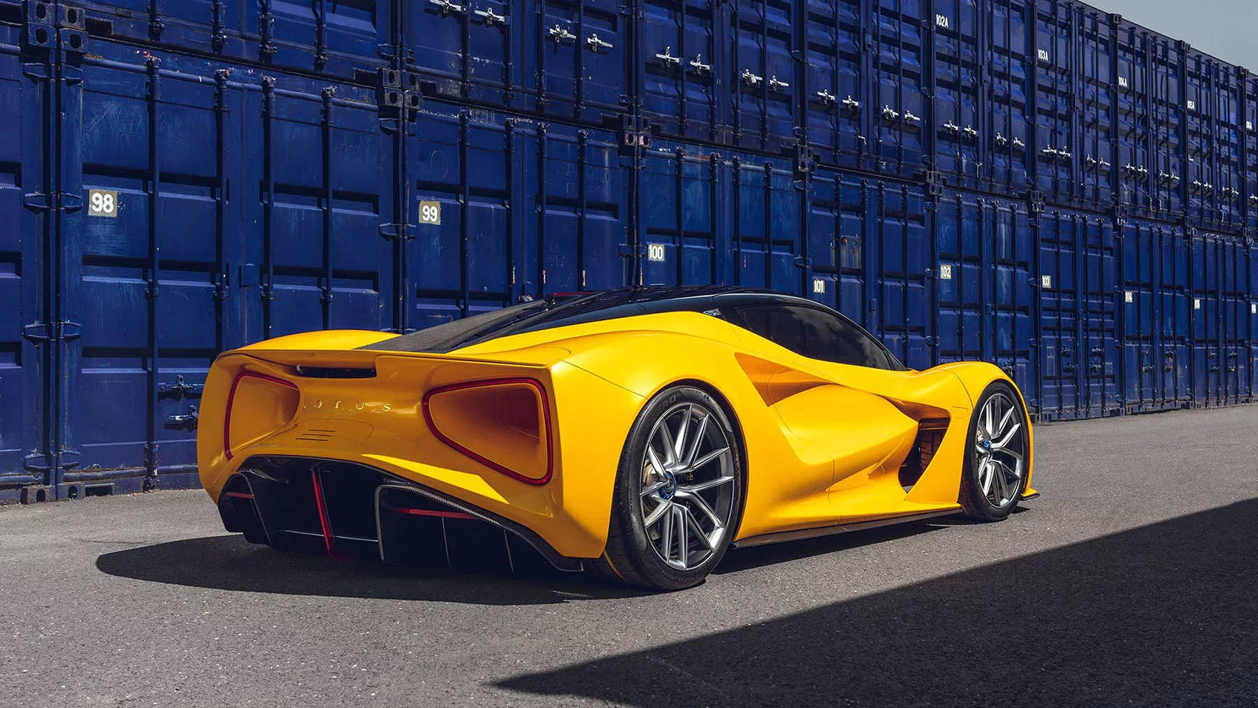 Lotus Evija production model gives off a Wall-E vibe from the back