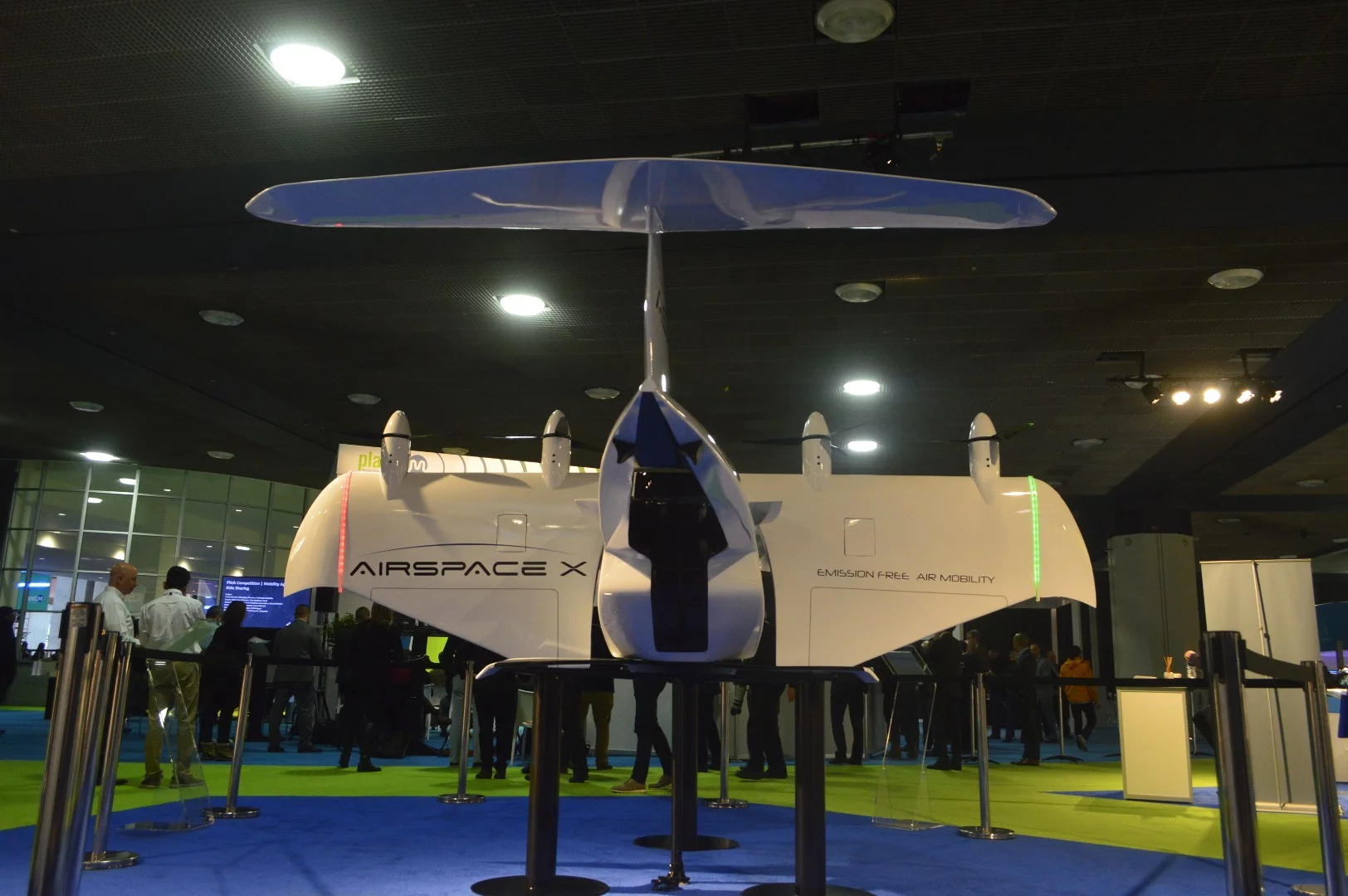 AirSpaceX shows off its Mobi-One model at the North American International Auto Show