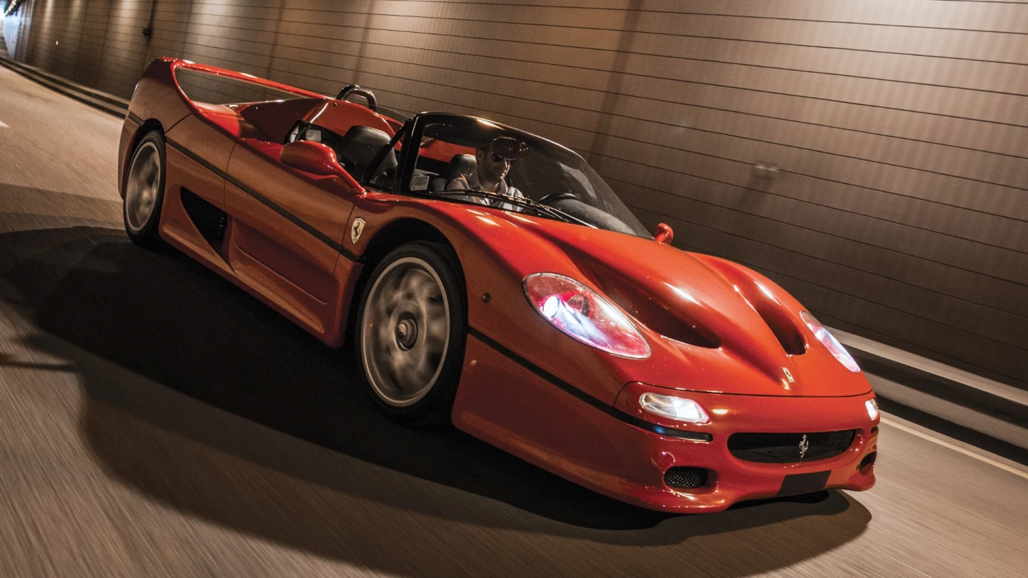 This 1996 Ferrari F50 is estimated to fetch between €1,050,000 and €1,350,000. Photo: Remi Dargegen
