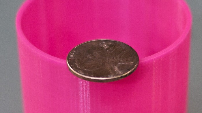 A sample 50 micron print at 100 mm/s
