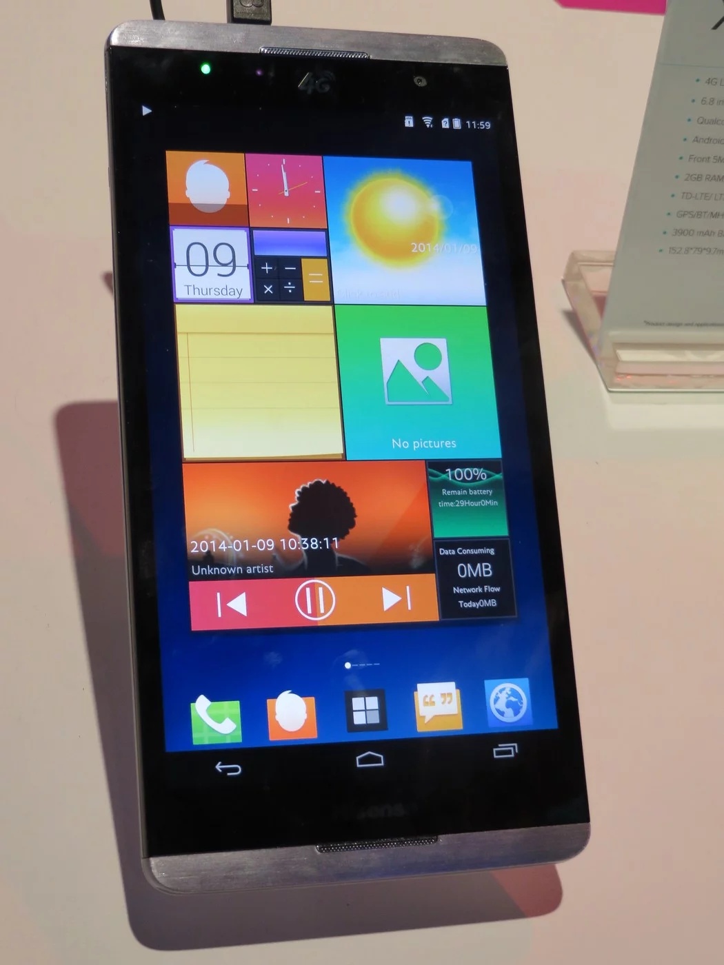 The X1 is lightly skinned over an Android base