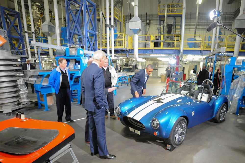 Vice President Biden inspects the Cobra