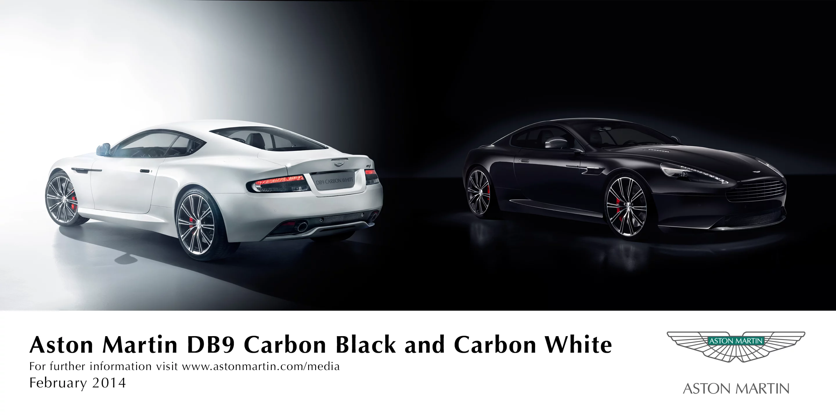 The DB9 Carbon Black and White