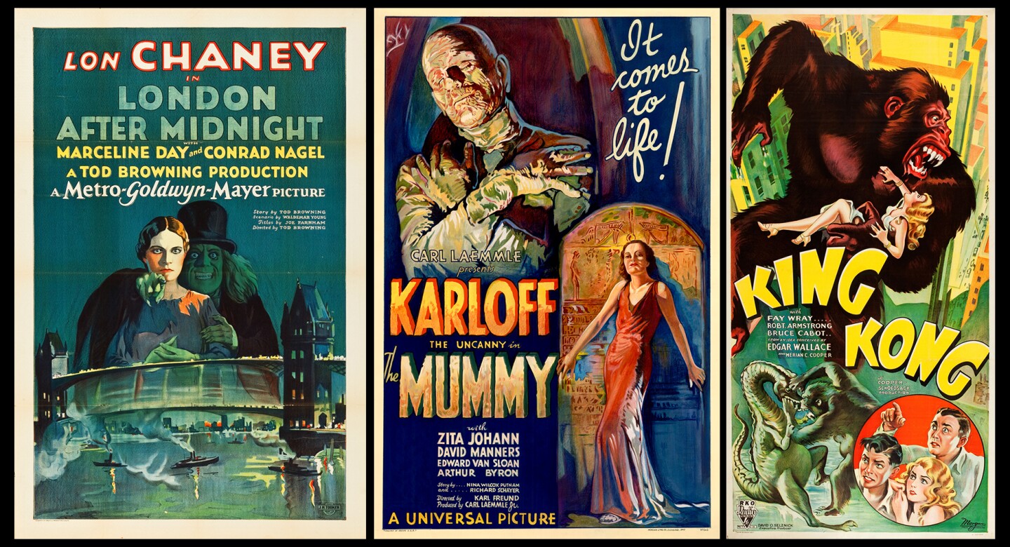 The movie poster for the silent 1927 mystery film London After Midnight was sold for $478,000 by Heritage Auctions in 2014. A movie poster for Boris Karloff's 1932 horror movie The Mummy, sold for $453,500 at Sothebys in 1997 and was the most expensive poster in history for eight years. Completing the top five most expensive posters sold is the poster for 1933 movie King Kong which sold for $388,375 at Heritage Auctions in in 2012.