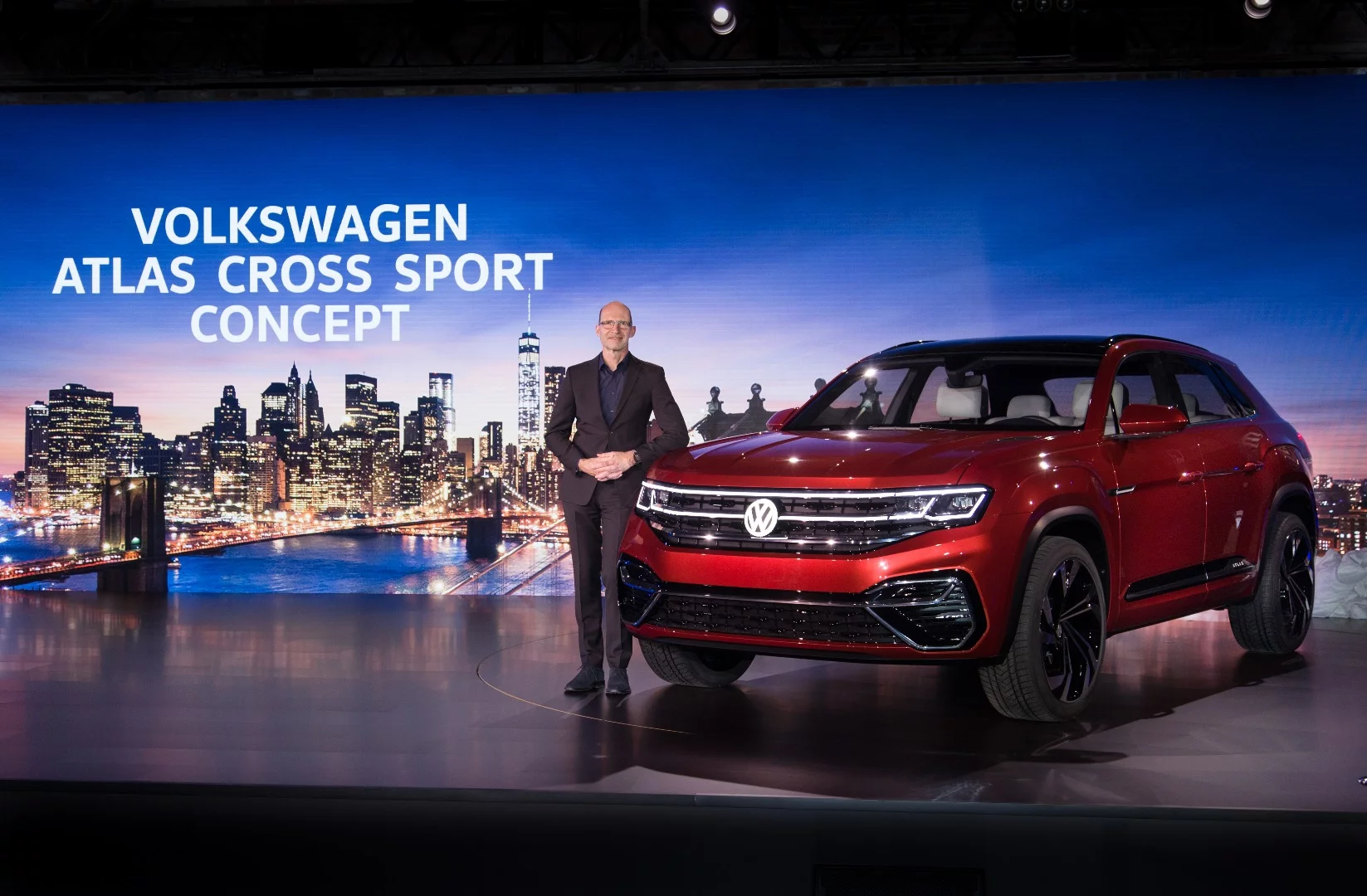 VW debuted the Atlas Cross Sport concept at the New York Auto Show
