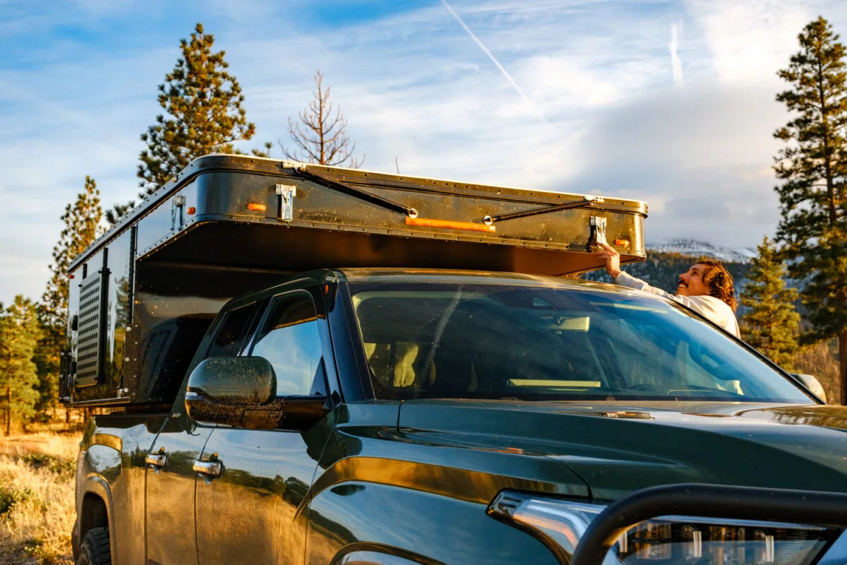 Four Wheel Campers helped to pioneer the pop-up pickup camper over 50 years ago, helping to cut weight and improve aerodynamics
