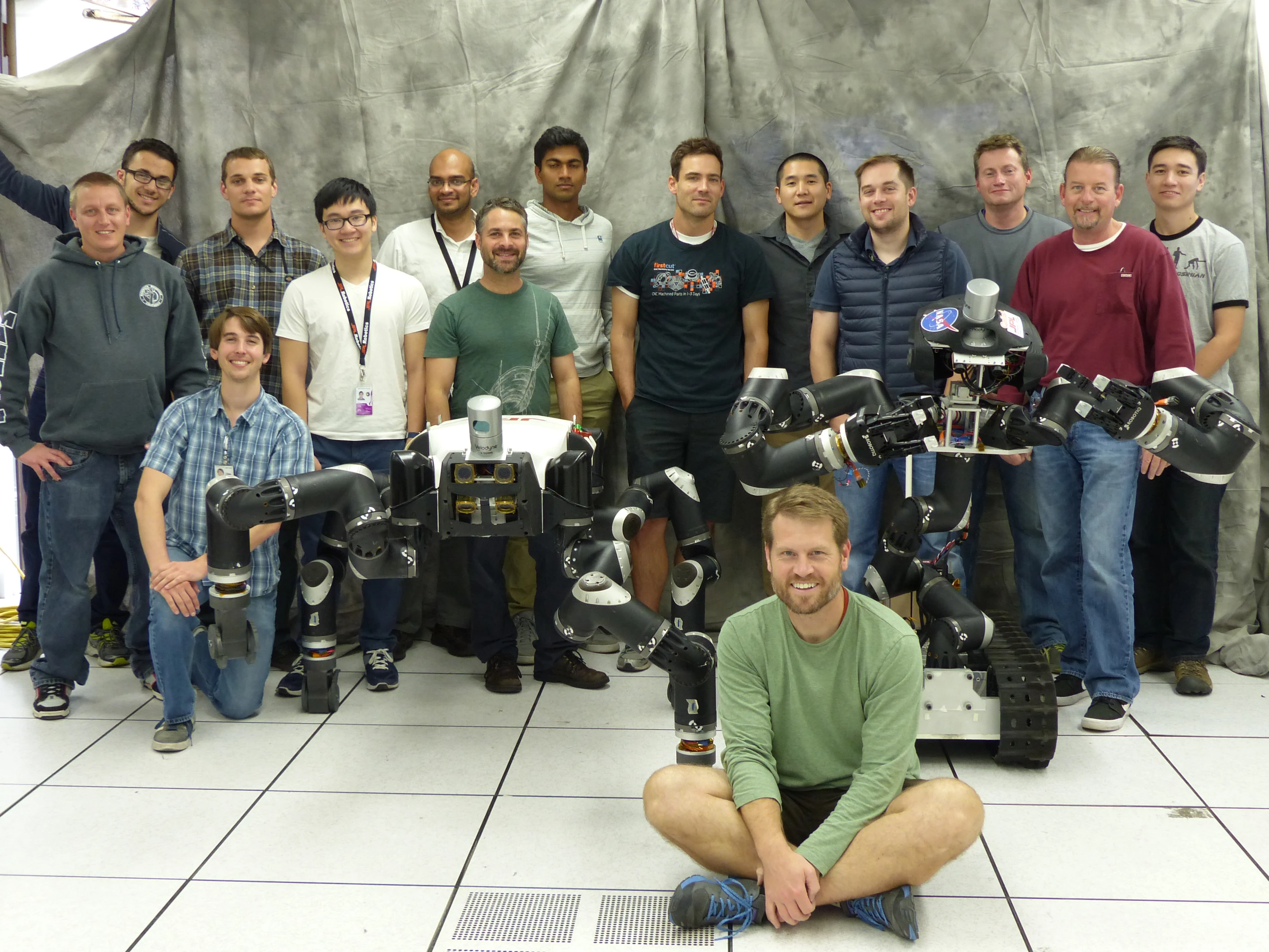The RoboSimian/Surrogate team (Photo: JPL)