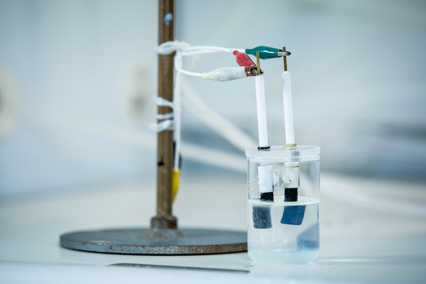 El equipo de investigación de RMIT está trabajando para producir hidrógeno a partir de agua de mar, sin necesidad de desalinización. Crédito: RMIT El equipo de investigación de RMIT está trabajando para producir hidrógeno a partir de agua de mar, sin necesidad de desalinización. Crédito: RMIT