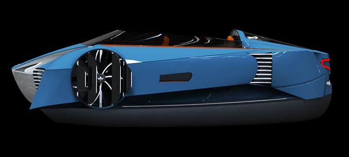 The Mercier-Jones hovercraft side view