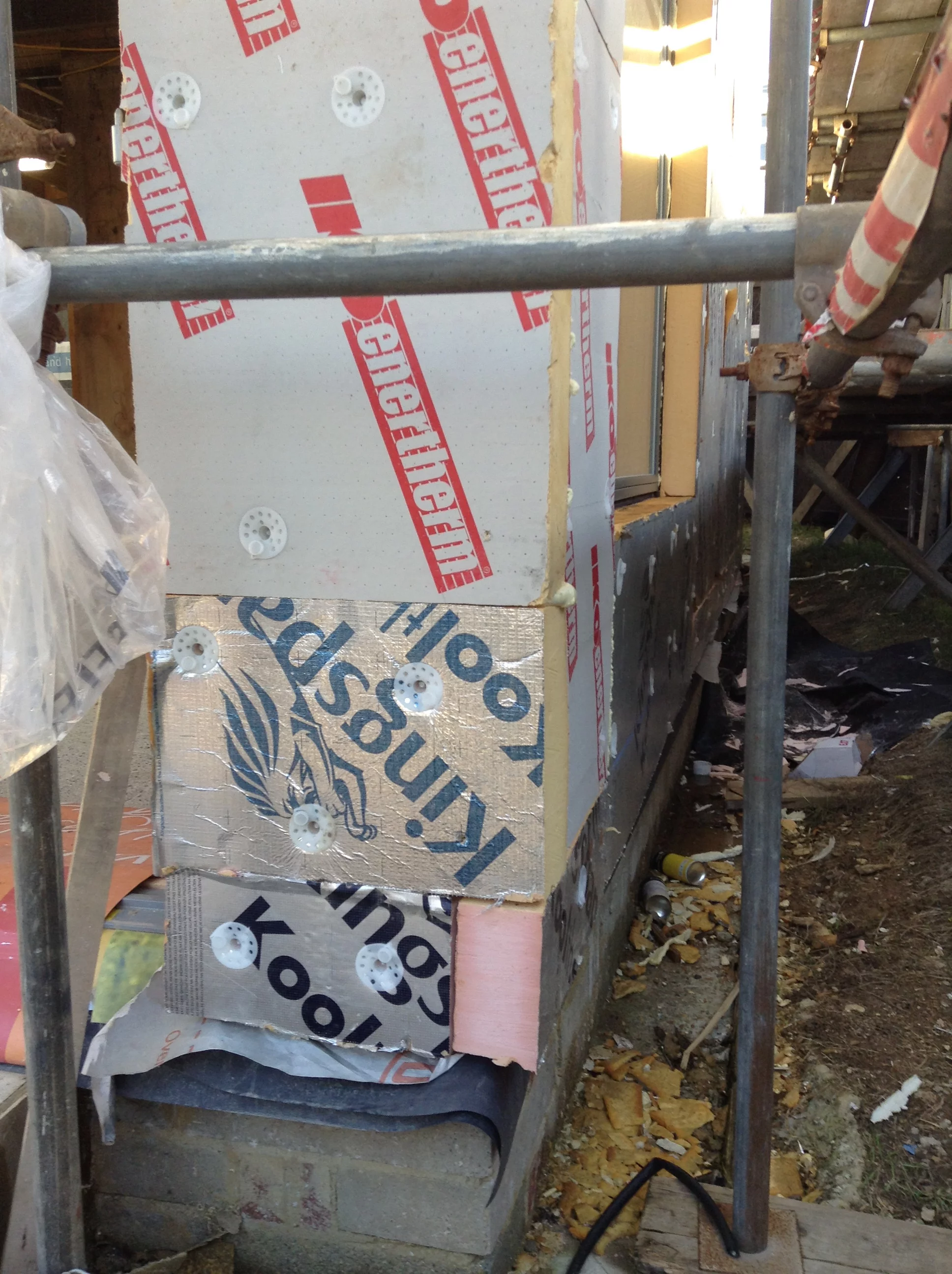 The Waste House during construction (Photo: BBM)