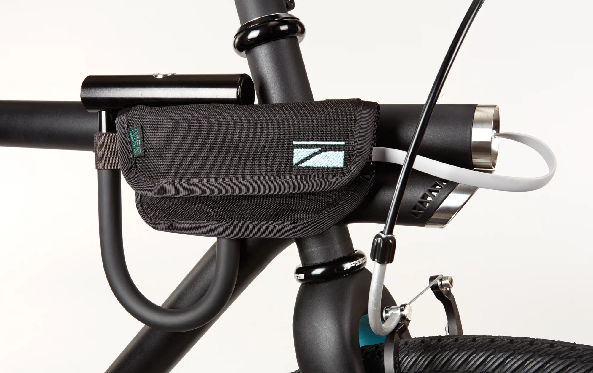 The Merge's USB smartphone-charging port and phone-holding pouch/U-lock holster