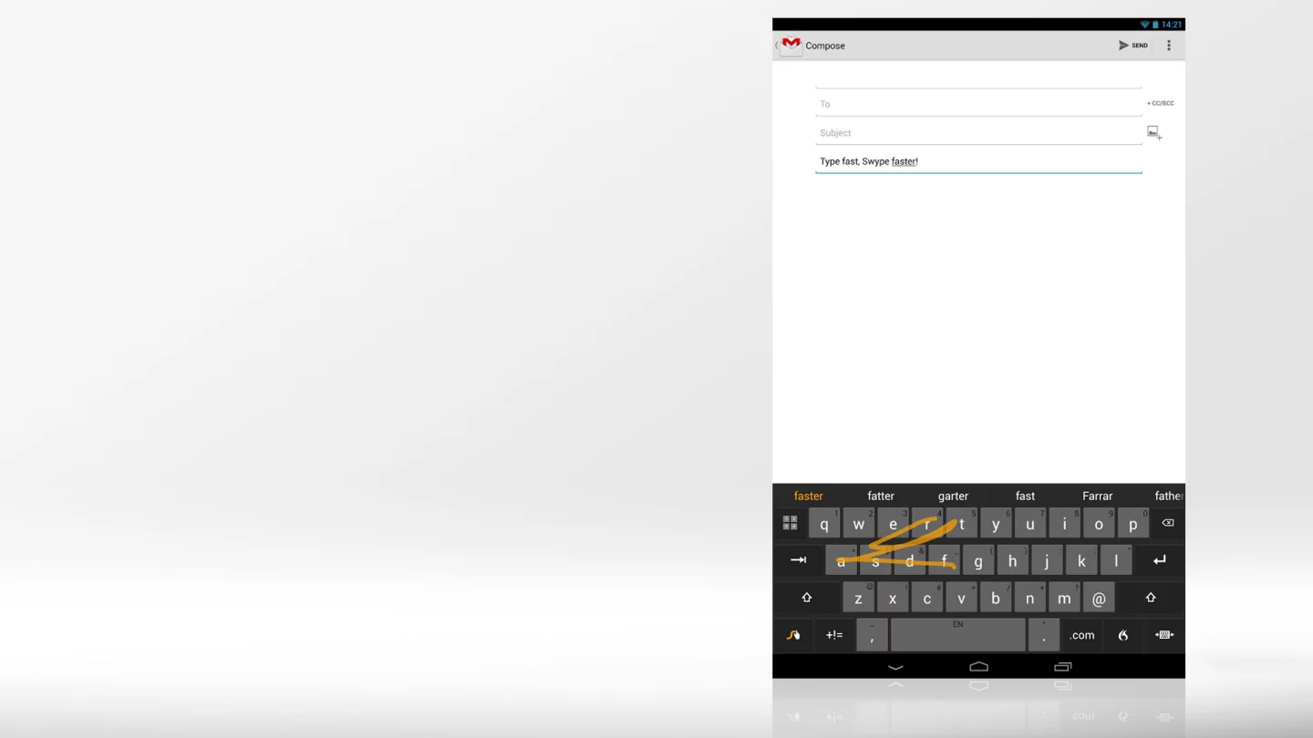 Swype has been around for years, but just hit Google Play this year