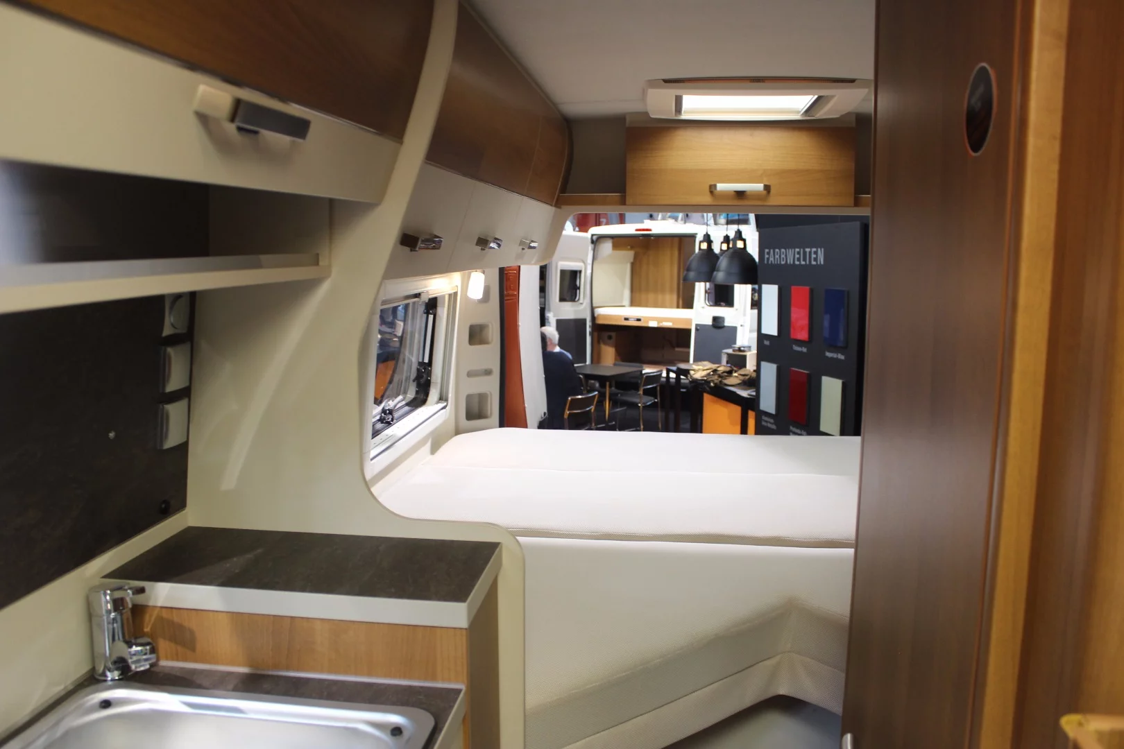 Looking out toward the rear of the VanTourer 600 L