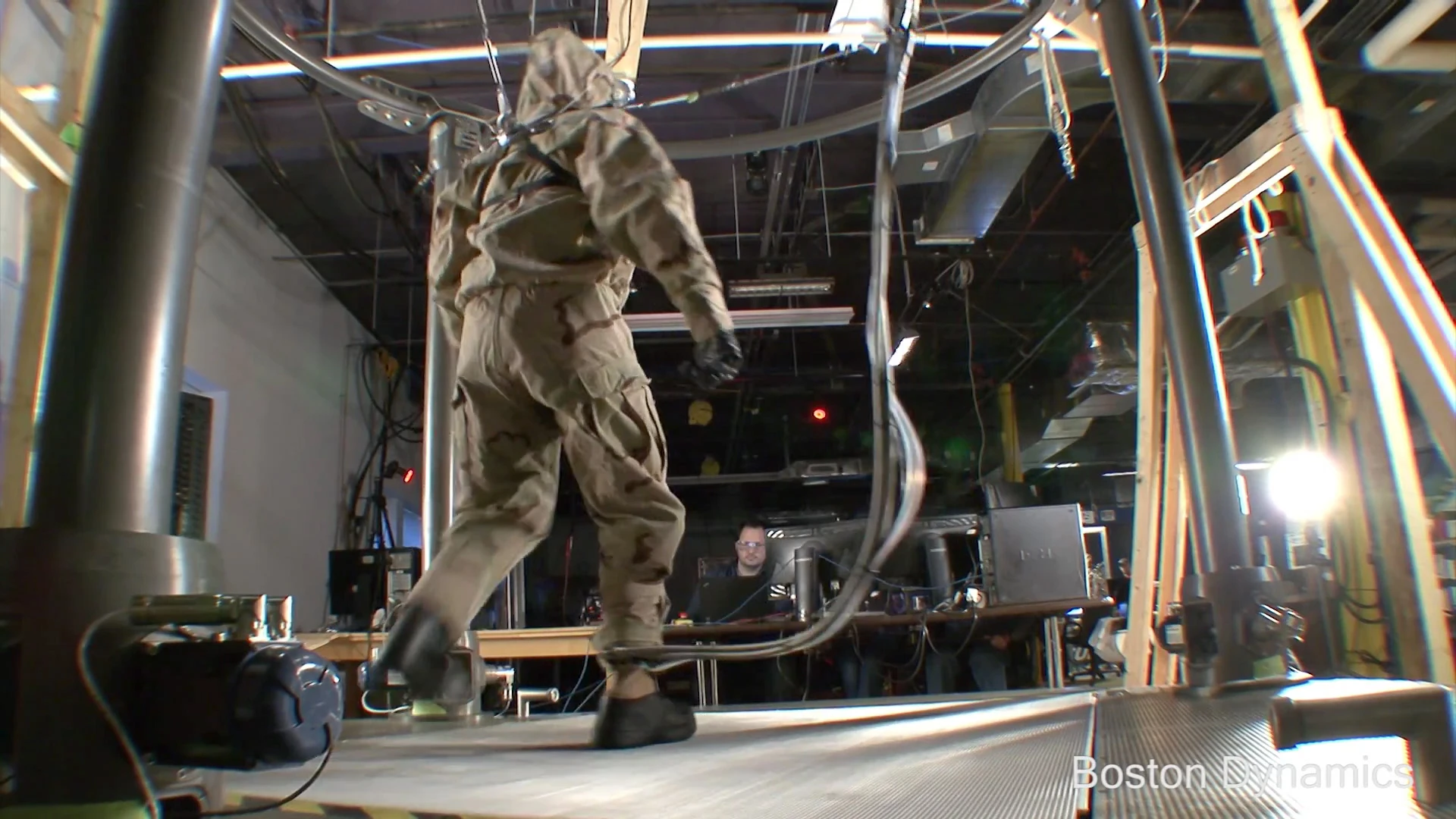 Boston Dynamics' PETMAN can walk and perform other human-like movements to accurately test the durability of hazmat suits