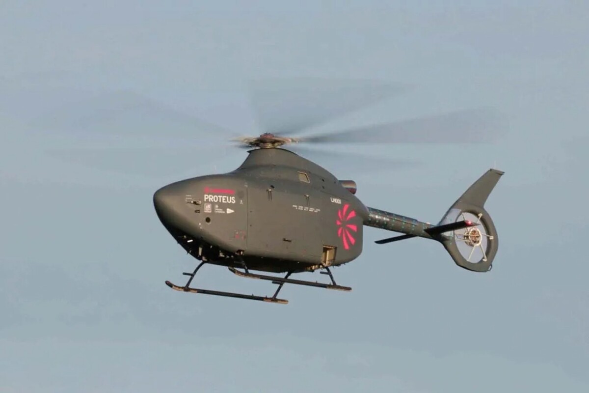 Autonomous helicopter built to hunt submarines takes first flight