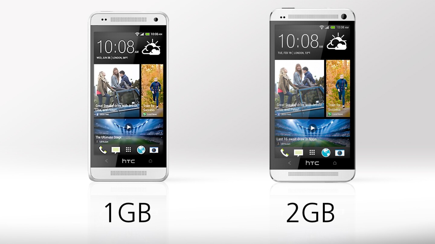 The One doubles the mini's 1 GB of RAM
