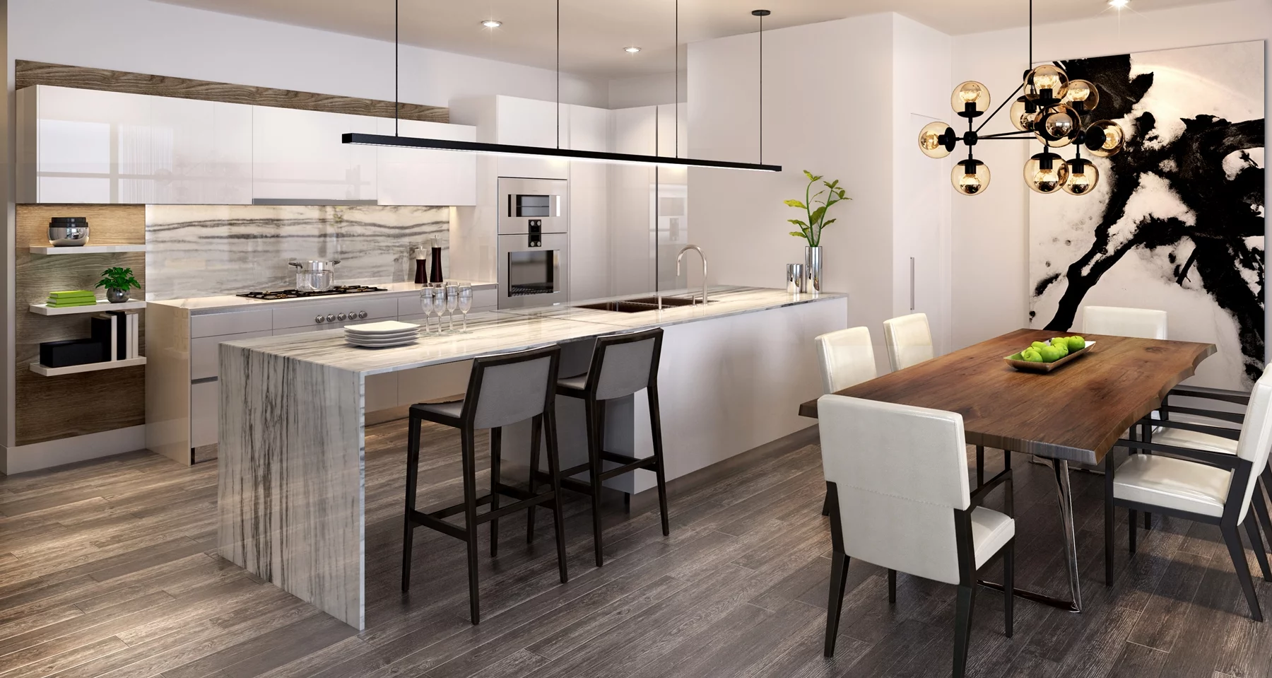 In keeping with the Vista Tower's naturally-inspired exterior, all residential units will be offered in topaz, fluorite, amethyst and sapphire palettes