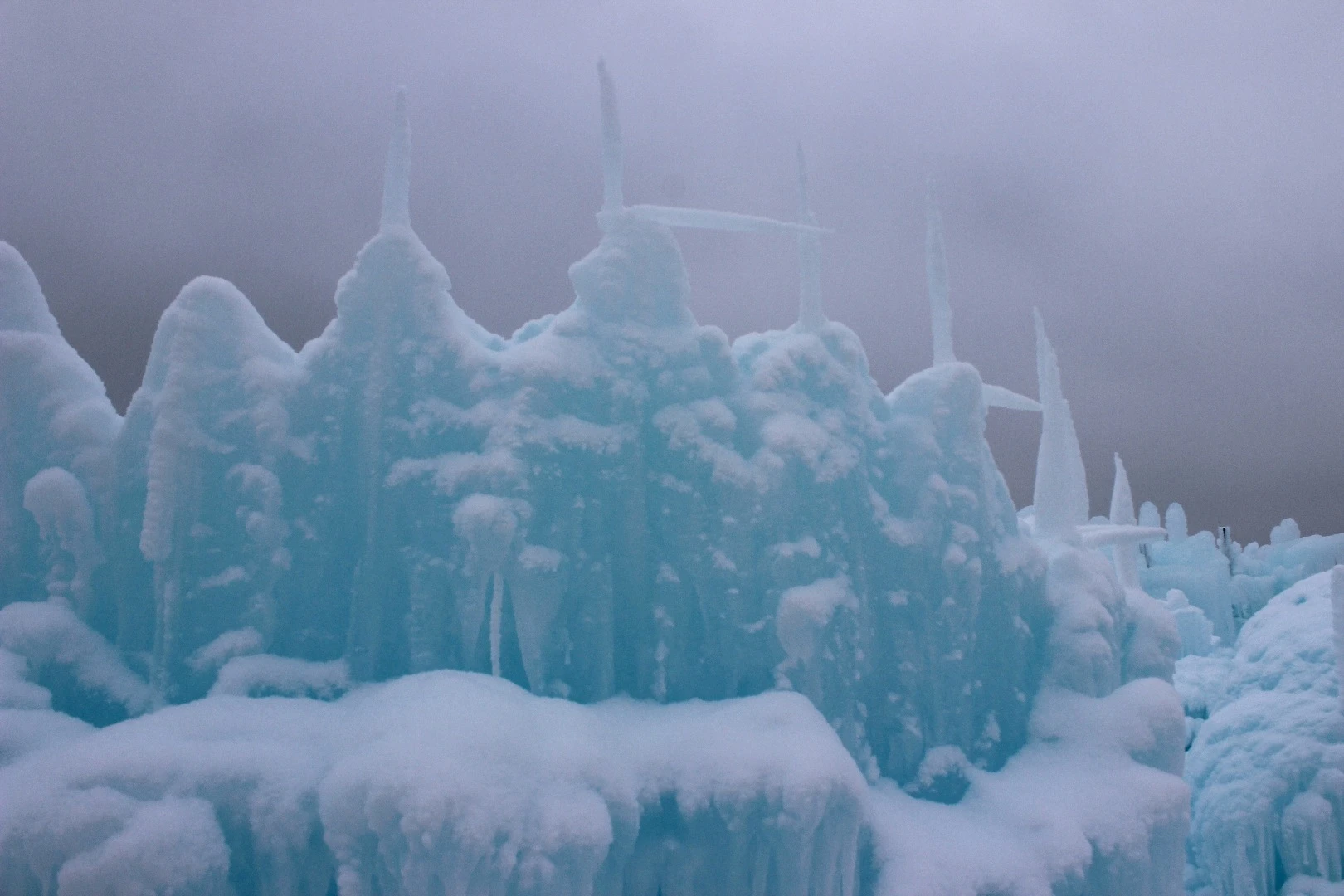 Details of the Edmonton Ice Castle