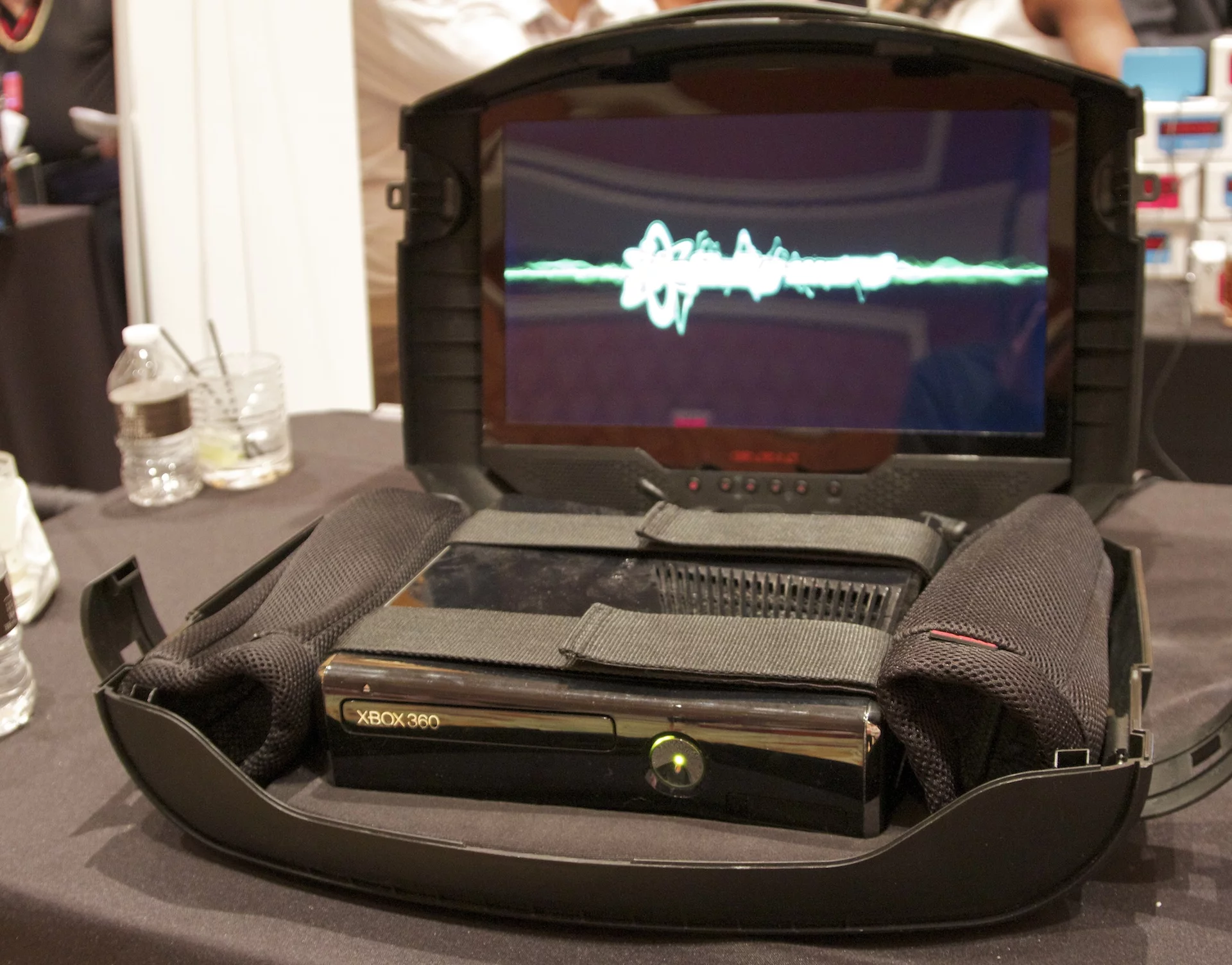 The GAEMS G155 hard shell case on show at CES 2012