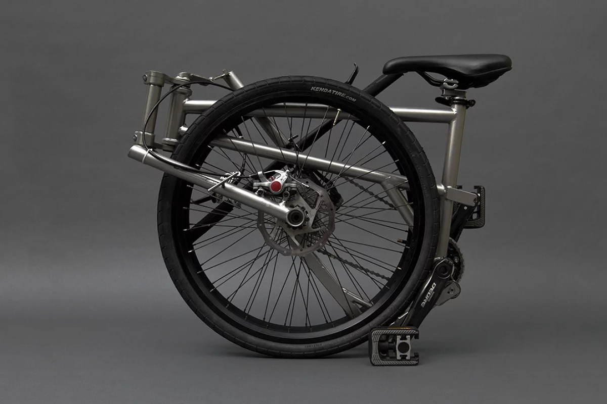 When folded down, the Helix isn't much bigger than its wheels