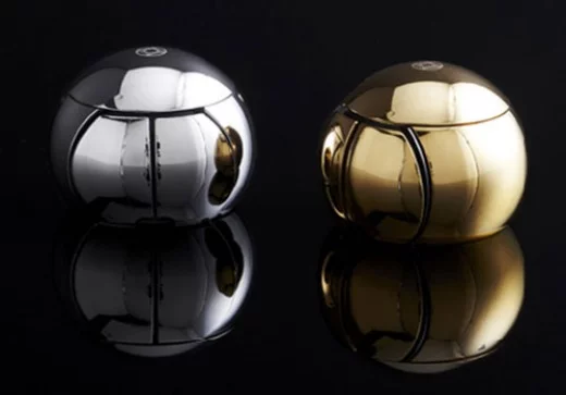 The Sphere 2 is a high-end computer mouse made of surgical grade stainless steel with either a titanium, gold, or platinum finish