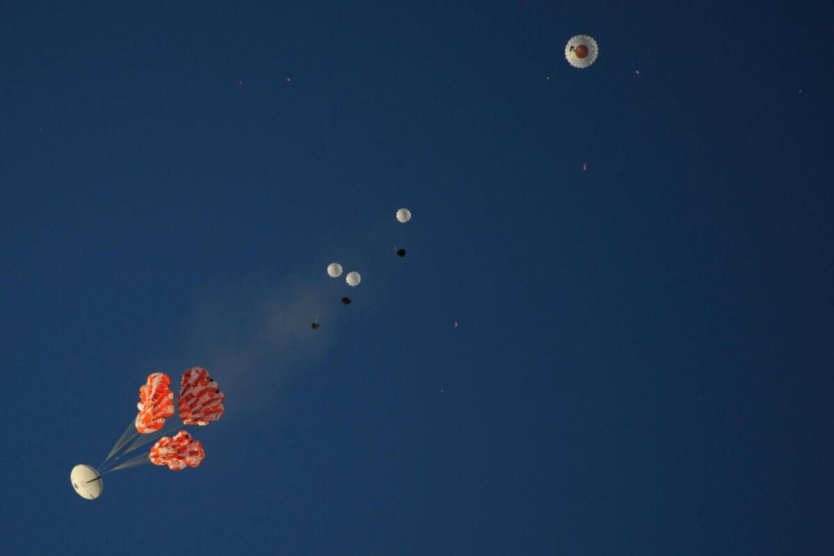 NASA puts Orion spacecraft's backup parachutes to the test