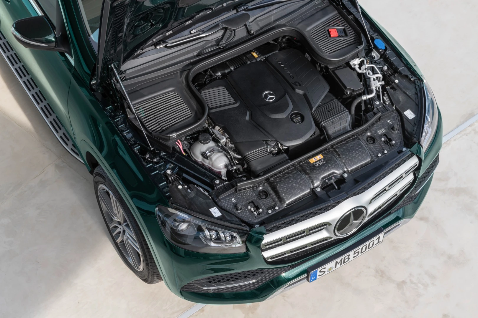 Engine options include a new high-efficiency V8 with a little electric assistance