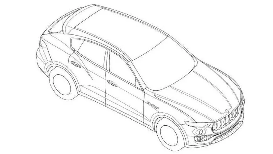 Patent drawings have provided the first glimpse of the styling of Maserati's Levante SUV