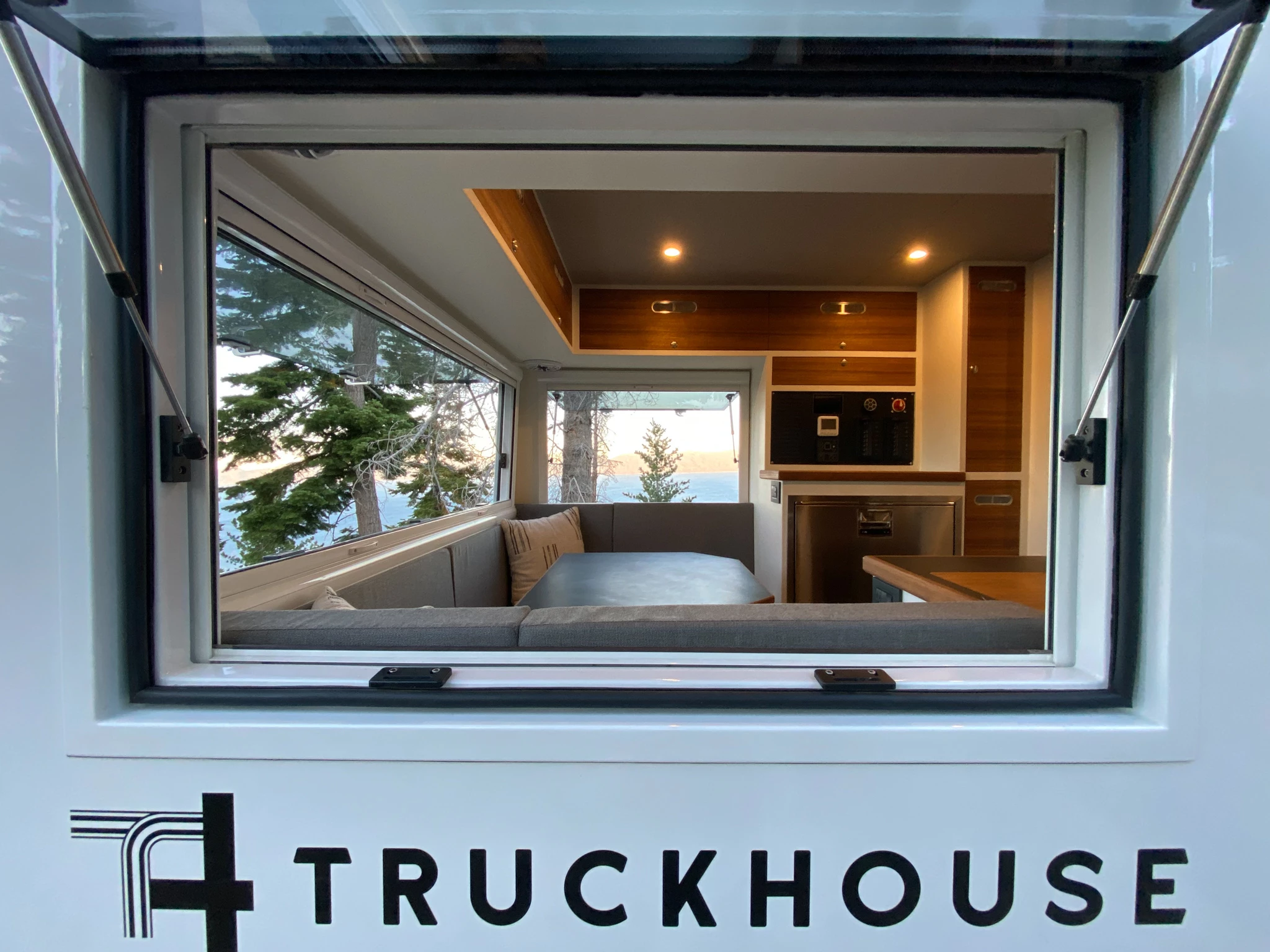 With all those windows, dining in the TruckHouse BCT is much like dining on a terrace