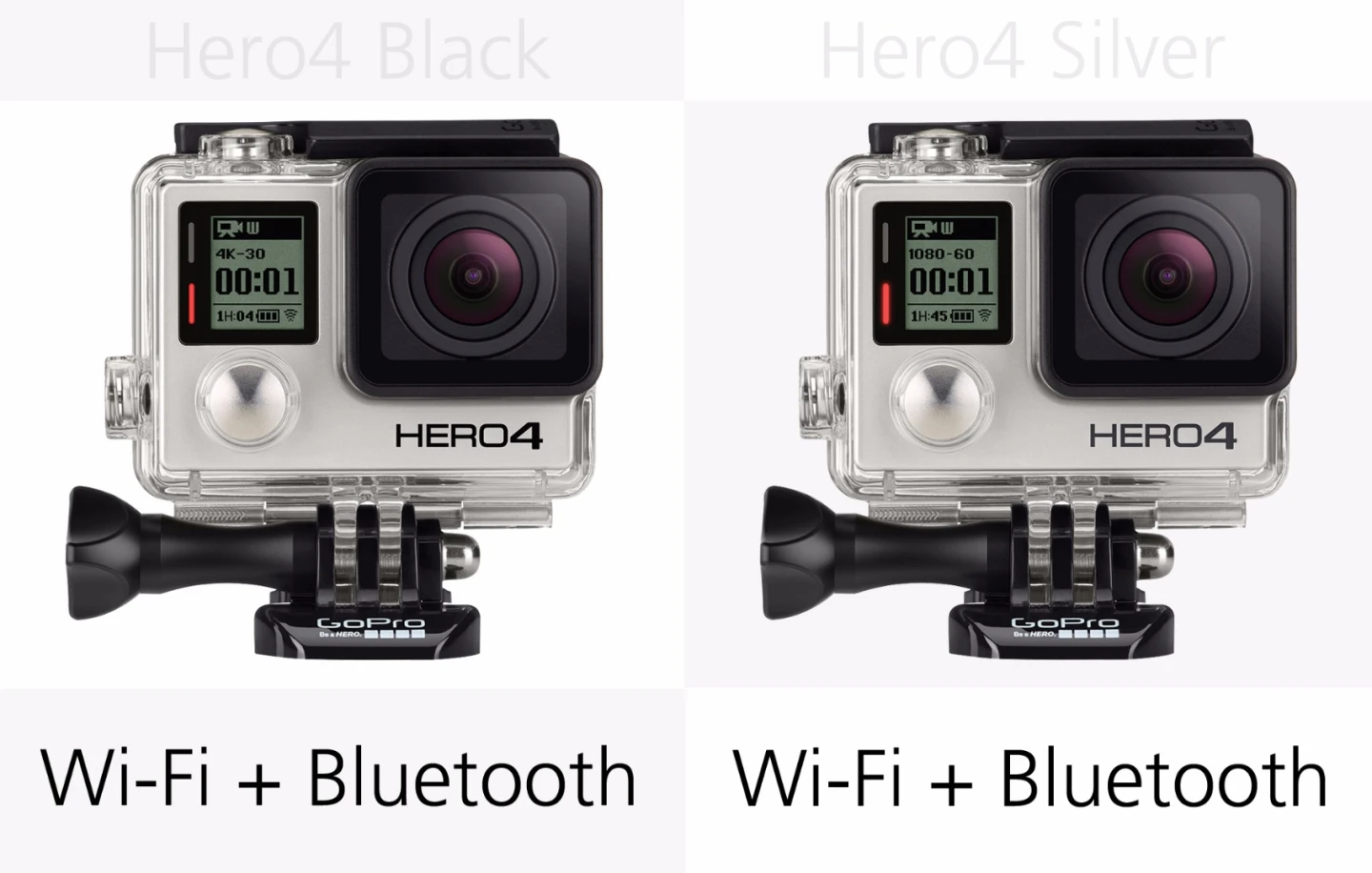 GoPro Hero4 Black and GoPro Hero4 Silver wireless