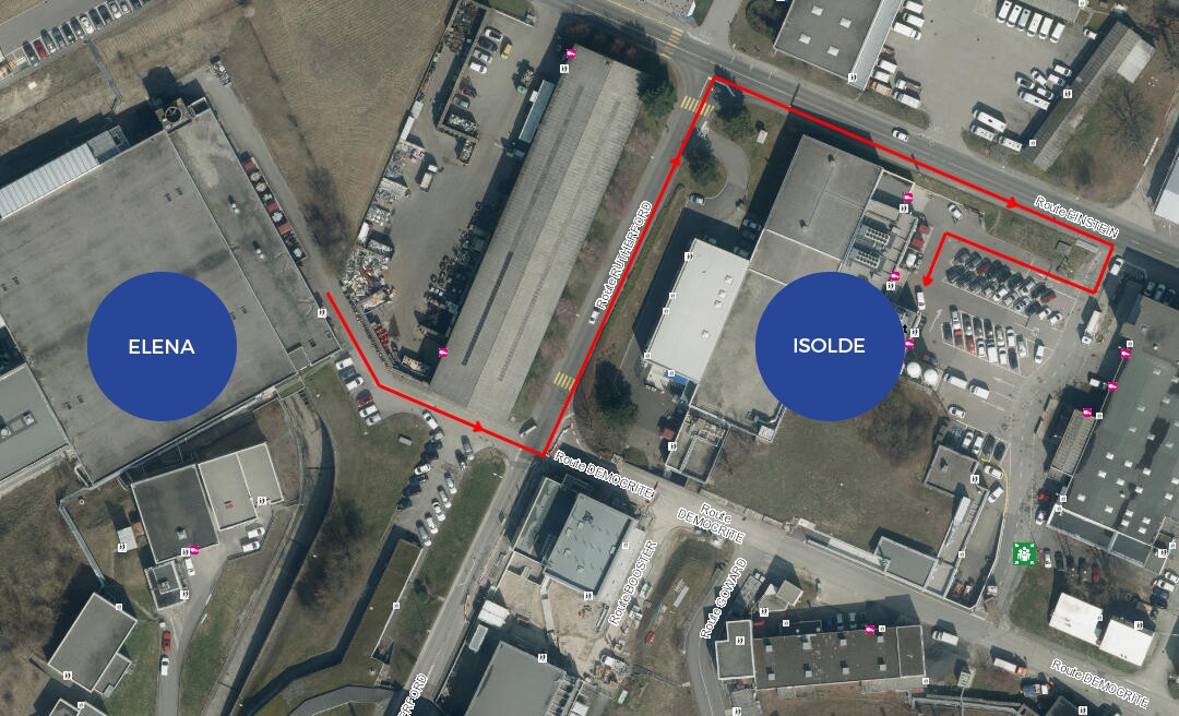 Перевезення здійснюватимуться на невеликі відстані в межах комплексу ЦЕРН. Перевезення здійснюватимуться на невеликі відстані в межах комплексу ЦЕРН.