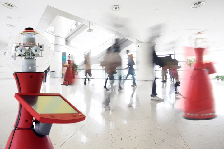 The Linda robot will mingle with visitors to London's Natural History Museum this month