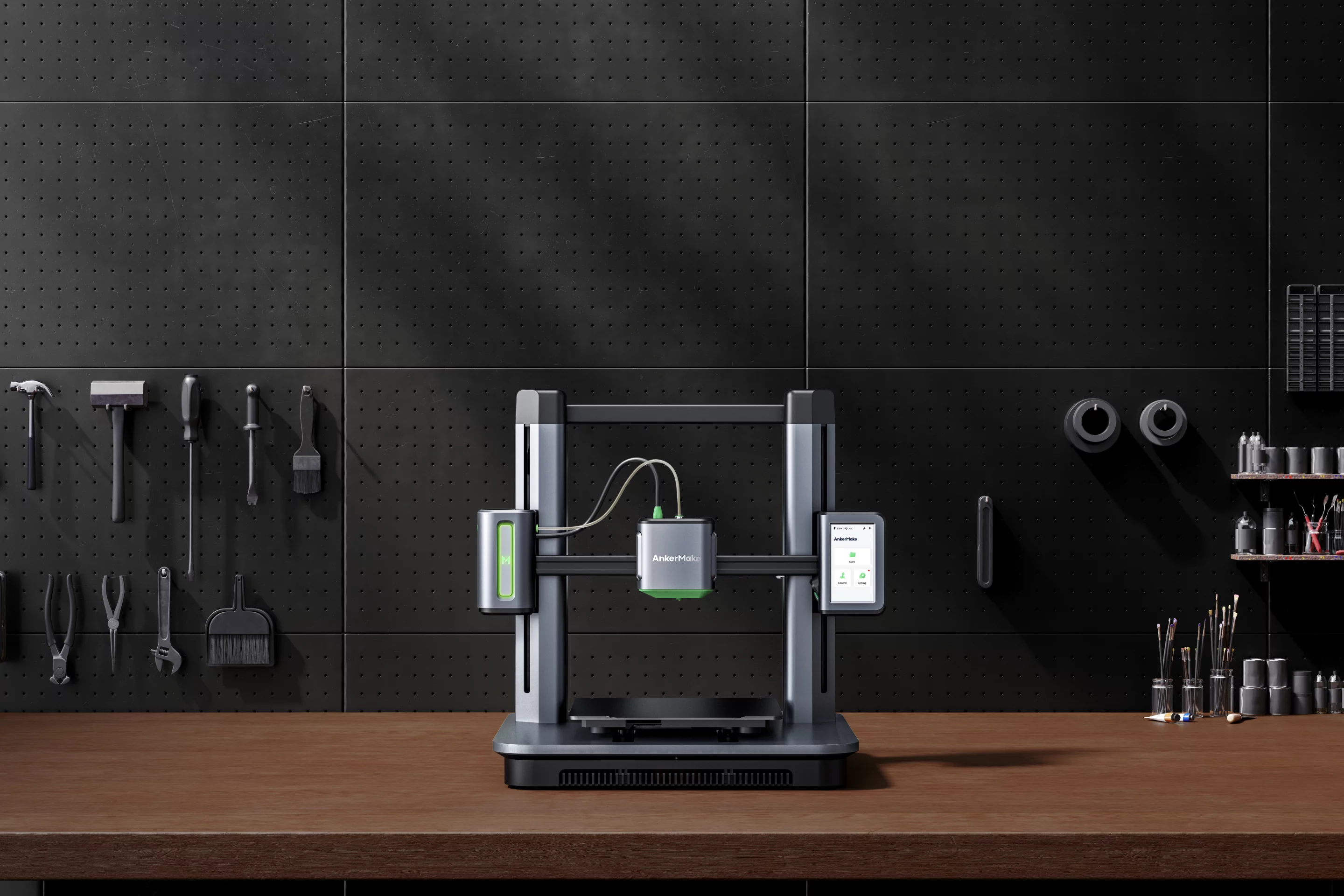 The AnkerMake M5 caters for large prints, uses a built-in AI camera to monitor print progress so you don't have to keep a constant vigil and can be operated and monitored via a mobile app running on a smartphone