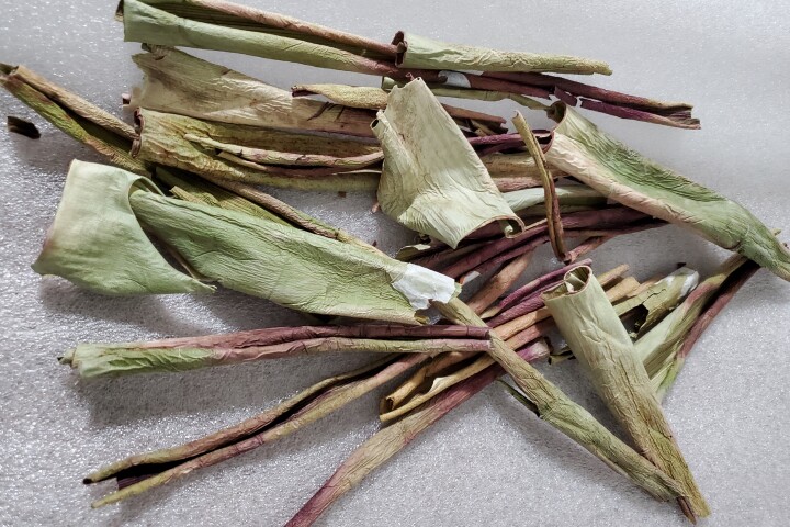 Some of the dried aloe vera peels utilized in the study