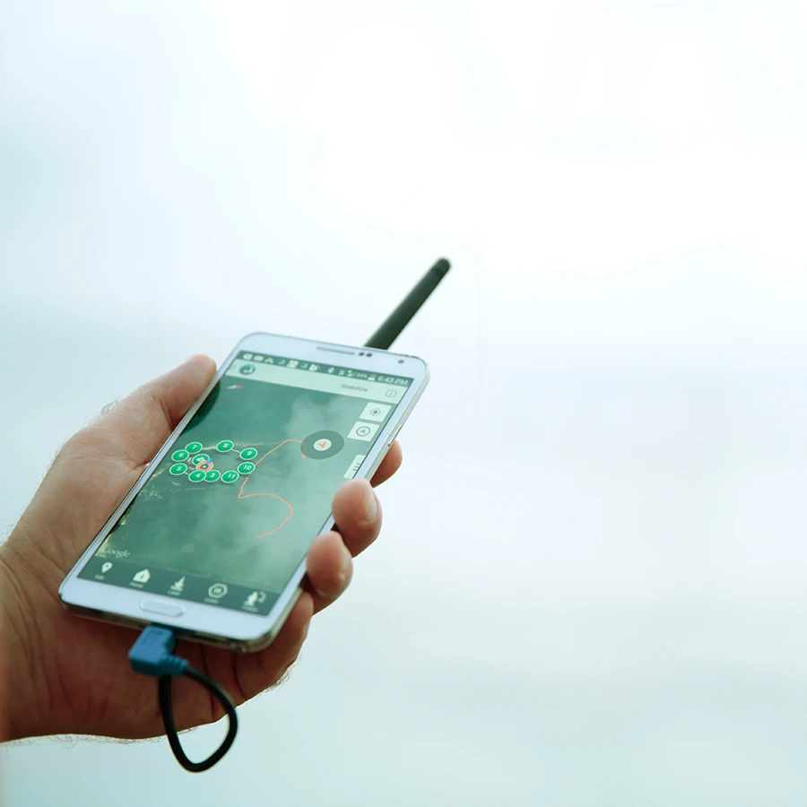 Using the free DroidPlanner app on an Android device, users finger-draw the desired flightpath over a map on their device's screen, which the quadcopter then autonomously follows